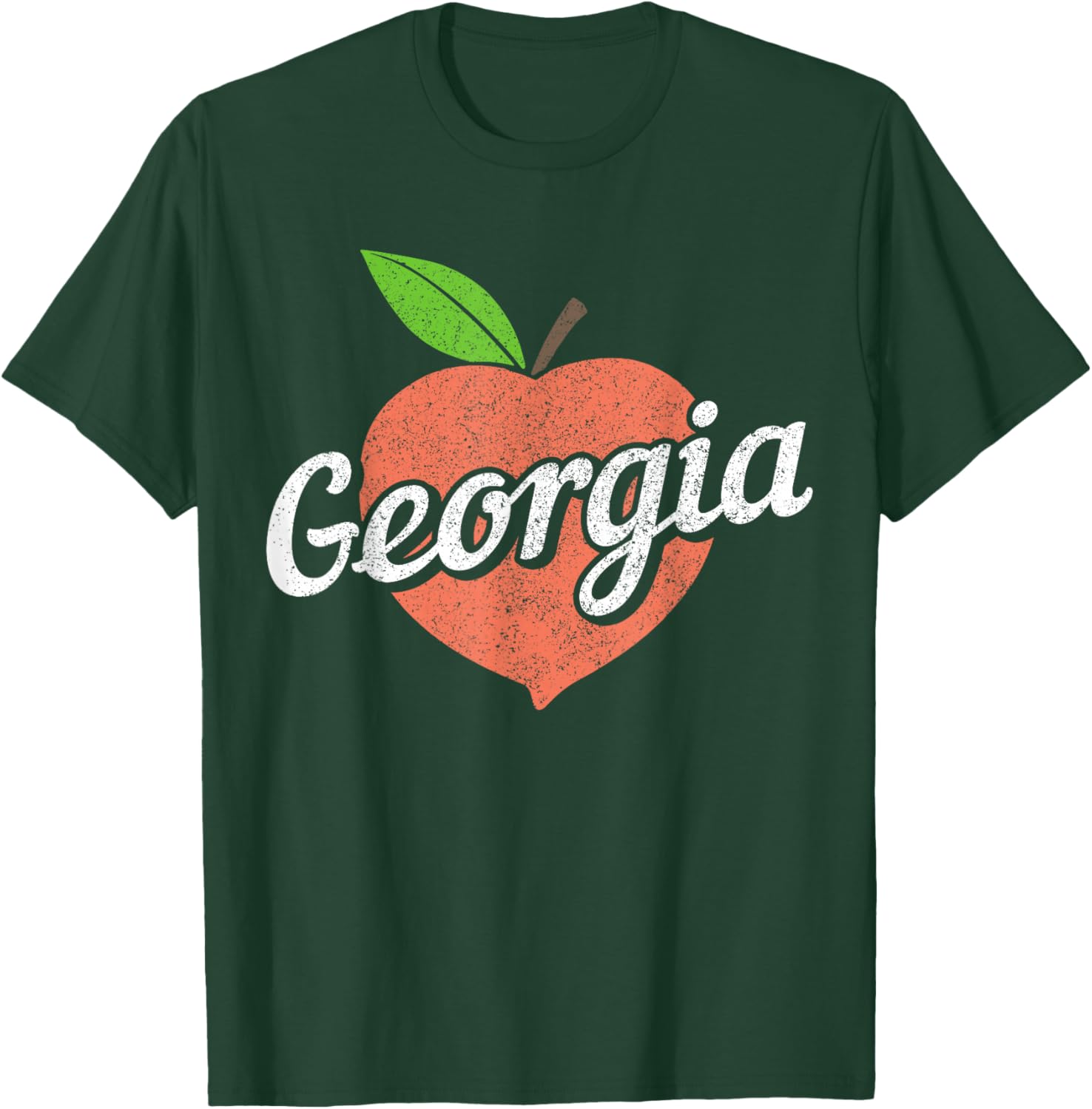 Georgia The Peach State Atlanta Vintage Pride T-Shirt - T-Shirt | Forest
