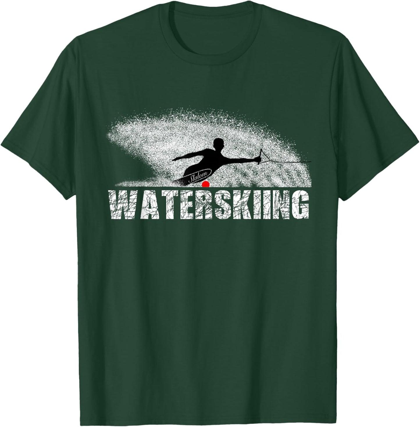 Slalom Water Skier T-Shirt - T-Shirt | Forest