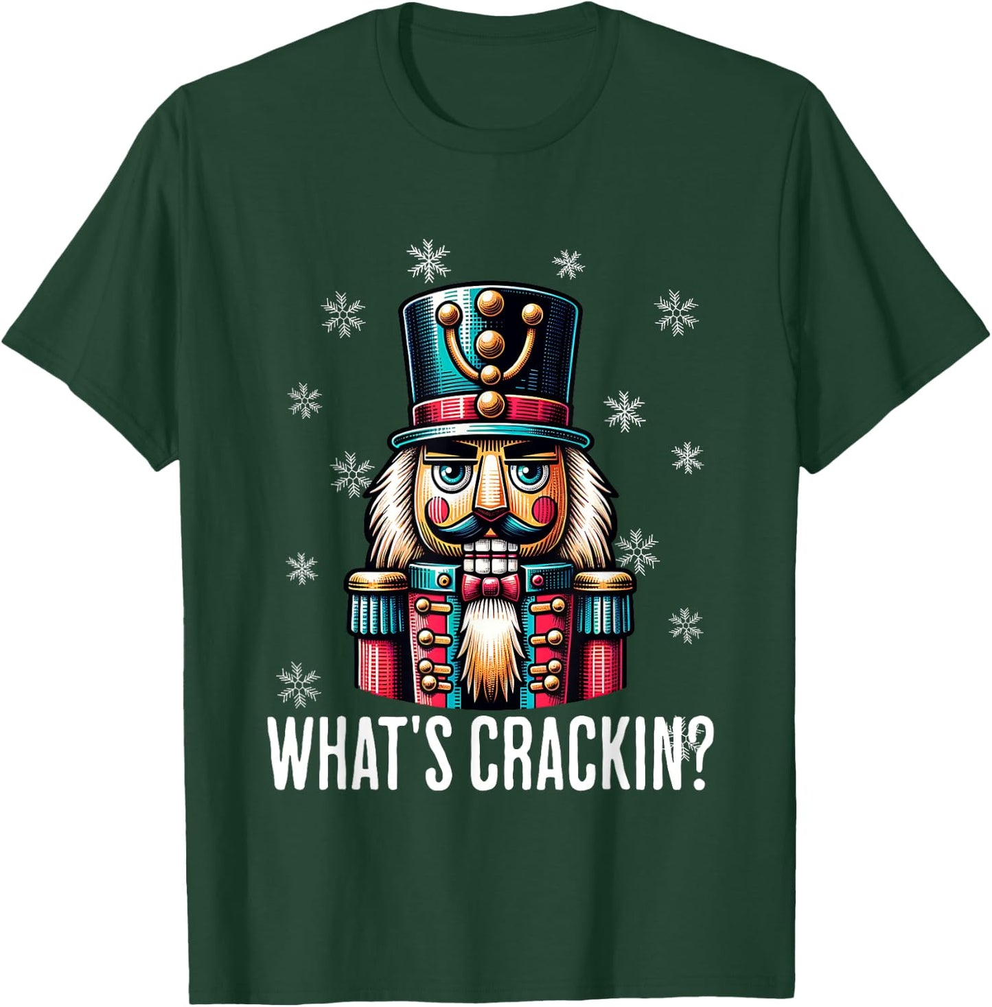 Funny Christmas Nutcracker Men Women Nutcrackers Xmas T-Shirt - T-Shirt | Forest