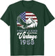 Vintage 1958 Patriotic Eagle 68th Birthday American Flag T-Shirt - T-Shirt | Forest