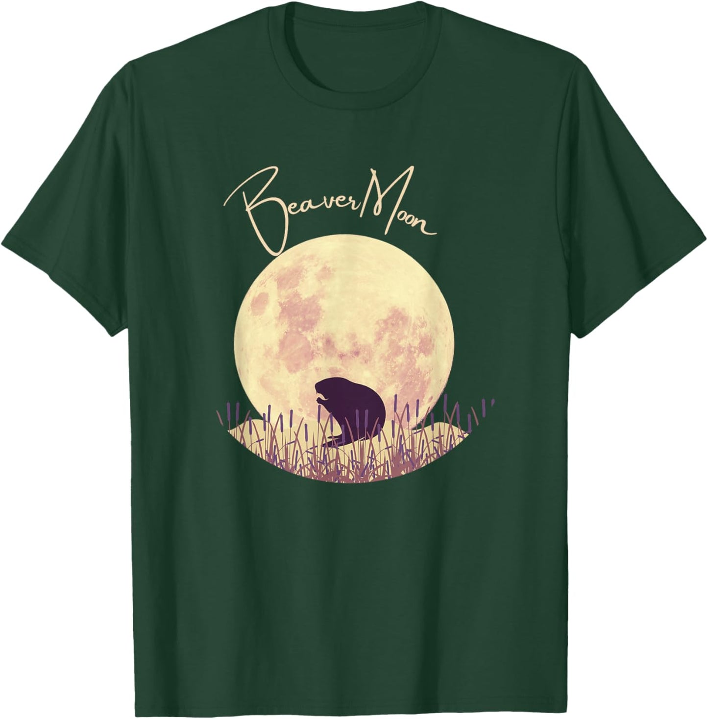 Beaver Moon Full Moon Calendar - Tops, & Accessories T-Shirt - T-Shirt | Forest