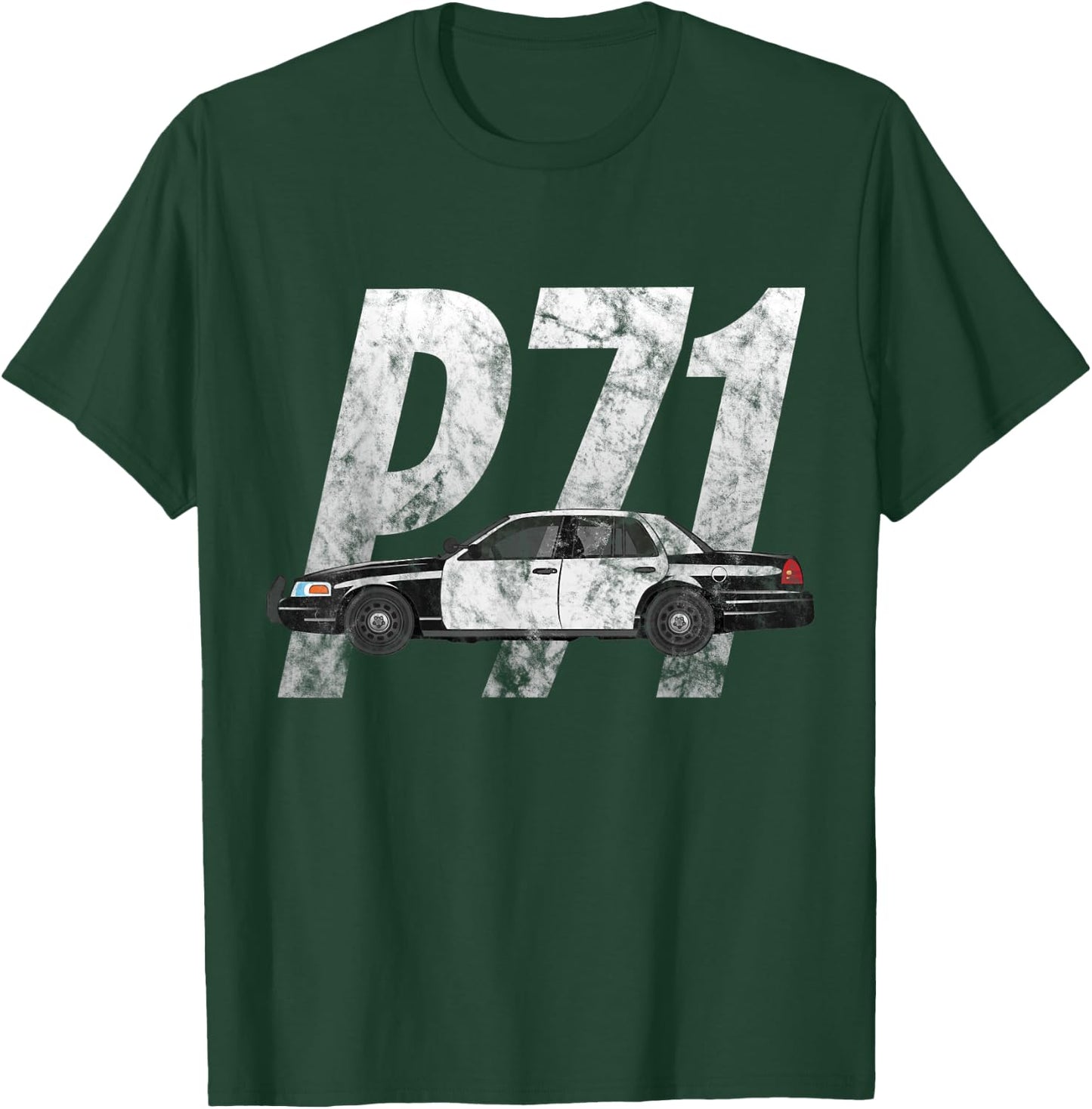Cop Car P71 Crown Vic T Shirt Vintage Style T-Shirt - T-Shirt | Forest