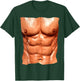 Replica Six Pack Abdomnial Abs Fake Muscle Chest T-Shirt - T-Shirt | Forest