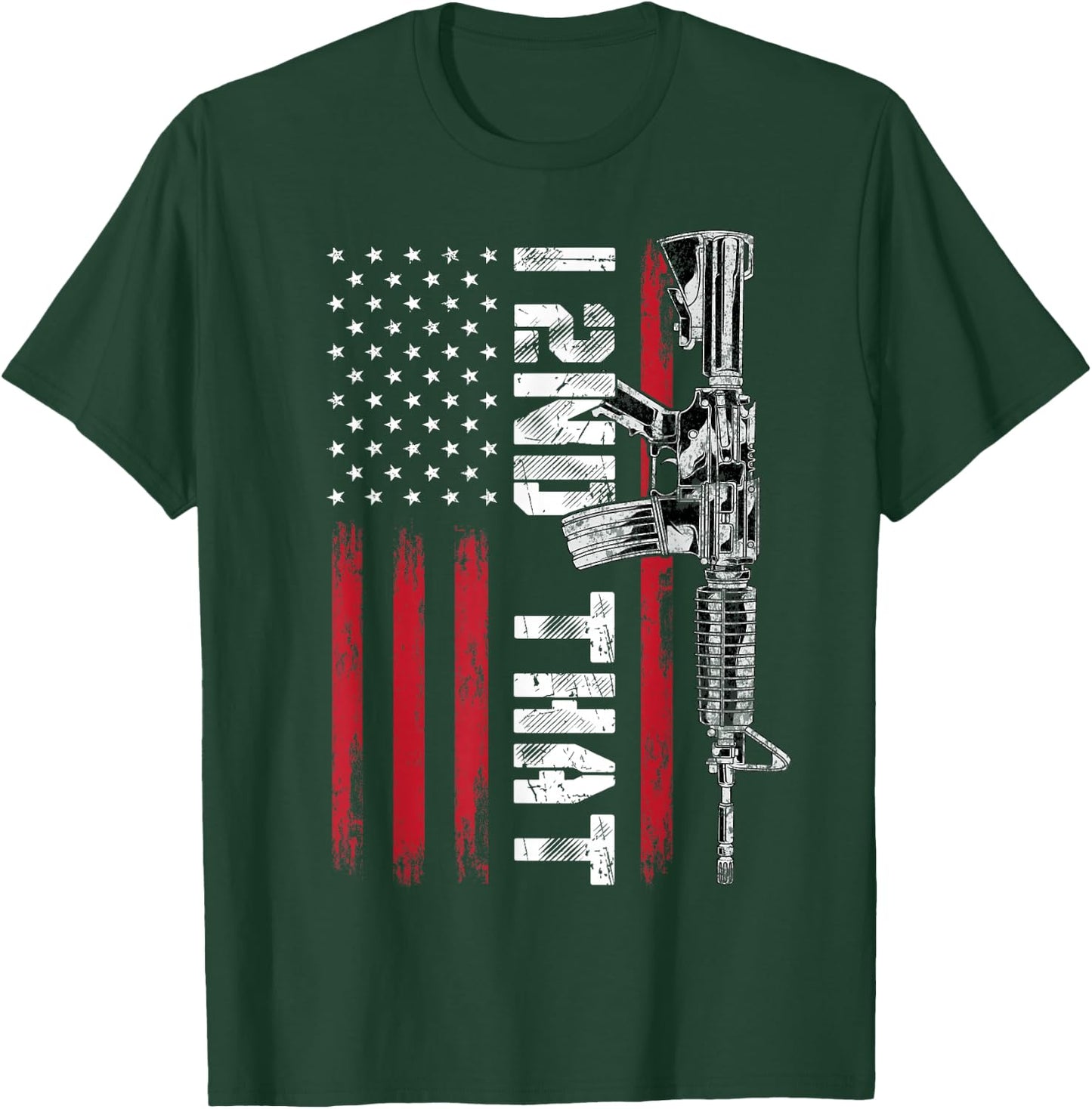 I 2nd That Second Amendment Pro Gun American Flag Patriotic T-Shirt - T-Shirt | Forest