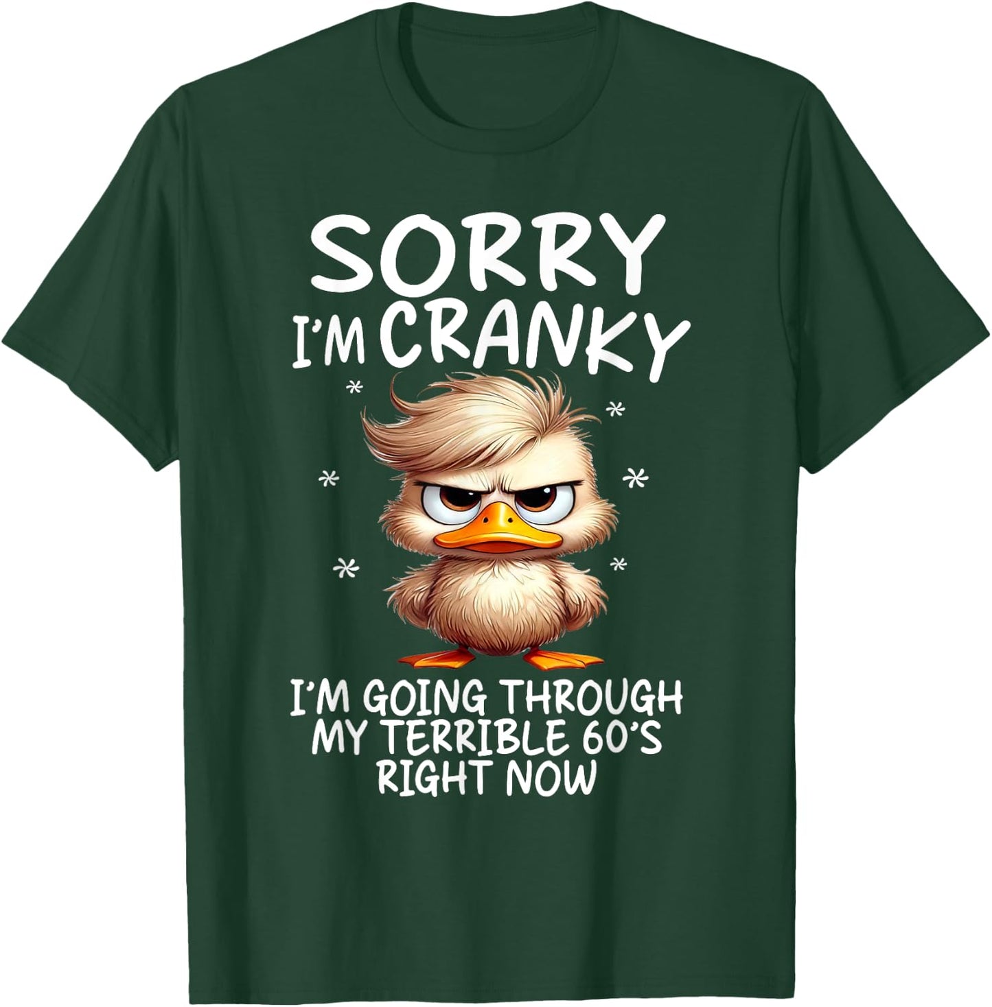 Sorry I'm Cranky Im Going Through My Terrible 60's Right Now T-Shirt - T-Shirt | Forest