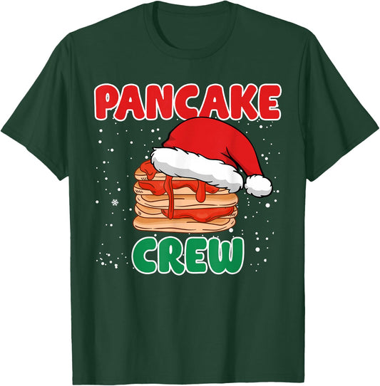 Pancake Crew Funny Pancake Lover Pancake Christmas Pajama T-Shirt - T-Shirt | Forest