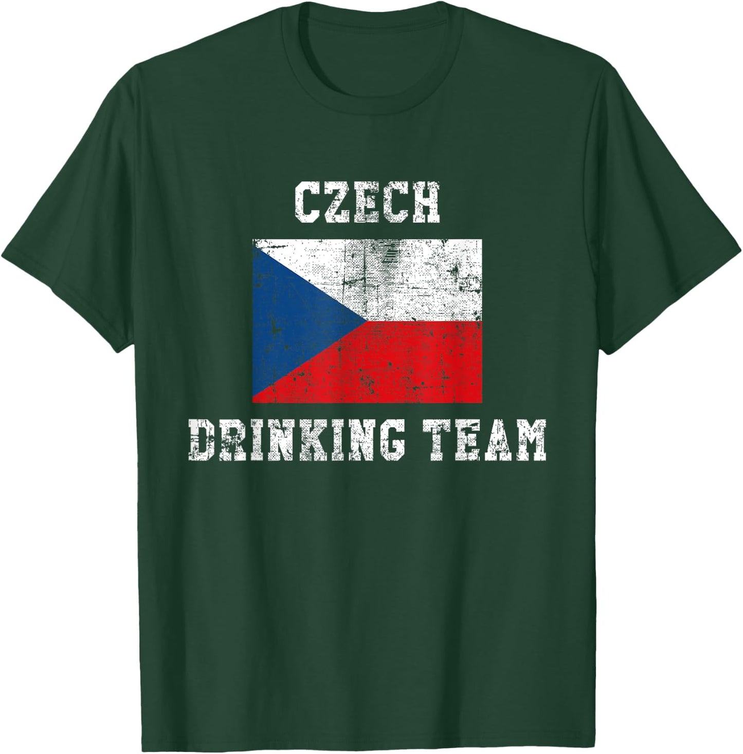 Czech Drinking Team Funny National Pride Gift T-Shirt - T-Shirt | Forest
