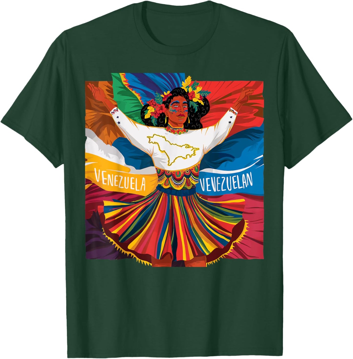 Venezuela Jersey Venezuela Flag Venezolano Women Venezuela , Black, S T-Shirt - T-Shirt | Forest