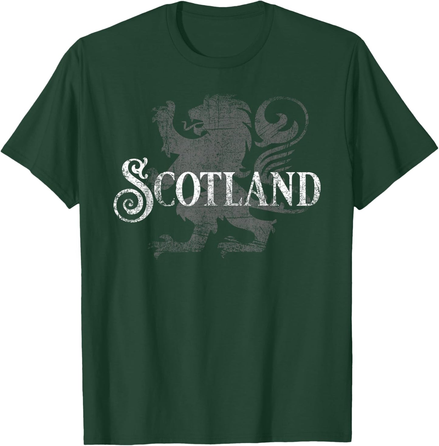 Flag of Scotland Lion Rampant Heraldry Scottish Pride Gift T-Shirt - T-Shirt | Forest