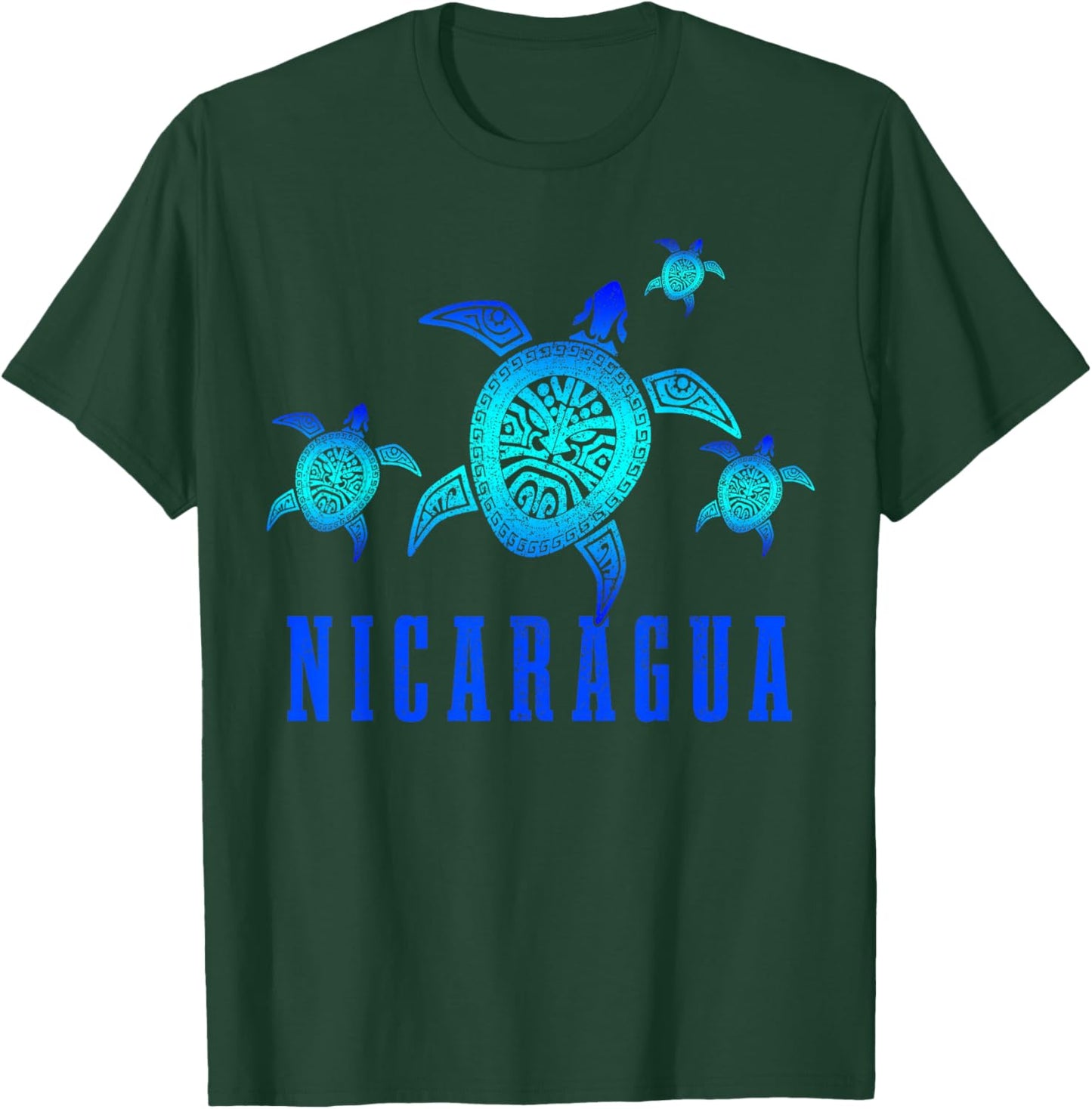 Nicaragua Sea Turtles Scuba Diving Diver Souvenir T-Shirt - T-Shirt | Forest