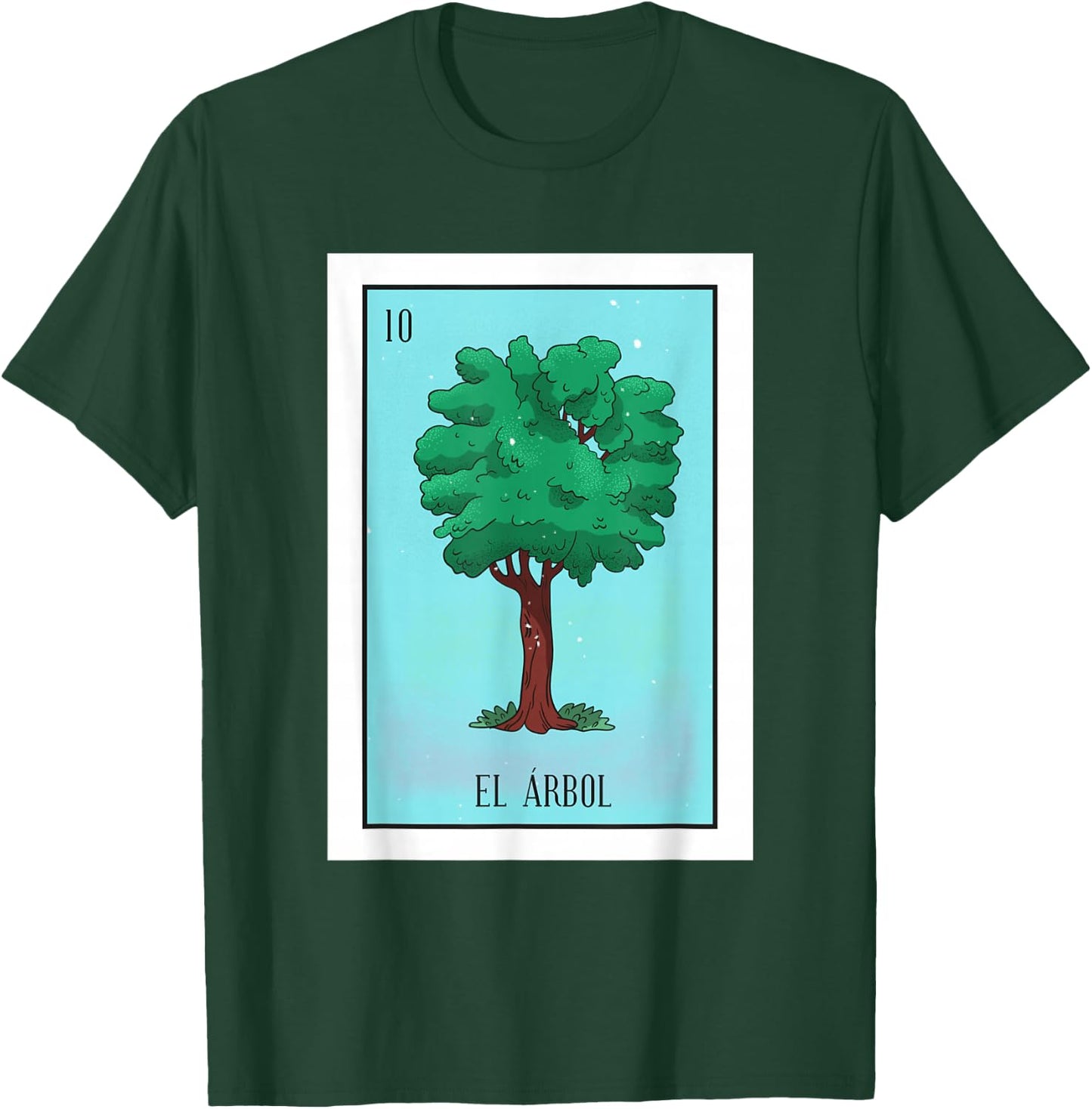 El Arbol The Tree Card Mexican Lottery T-Shirt - T-Shirt | Forest