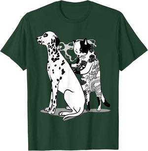 Funny Cat and dog Shirt Tattoo Artist Cat Drawing Tattoos T-Shirt - T-Shirt | Forest
