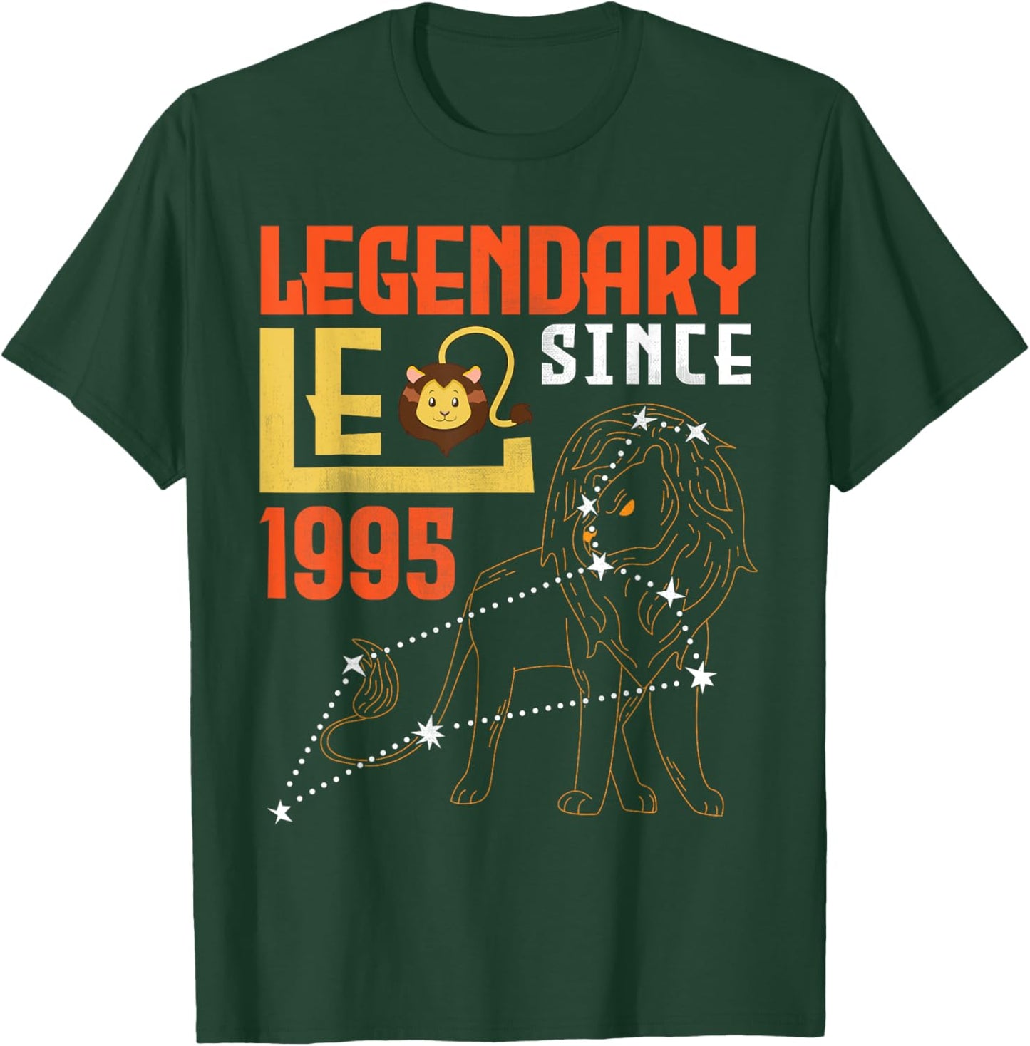 Legendary Leo Since 1995 Happy Birthday 30 Years Old To Me T-Shirt - T-Shirt | Forest