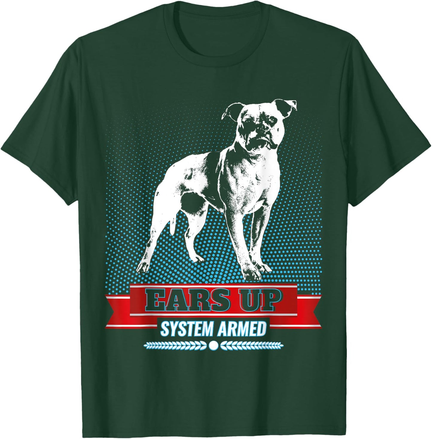American Bulldog Old Southern White Bulldog Men Women Kids T-Shirt - T-Shirt | Forest