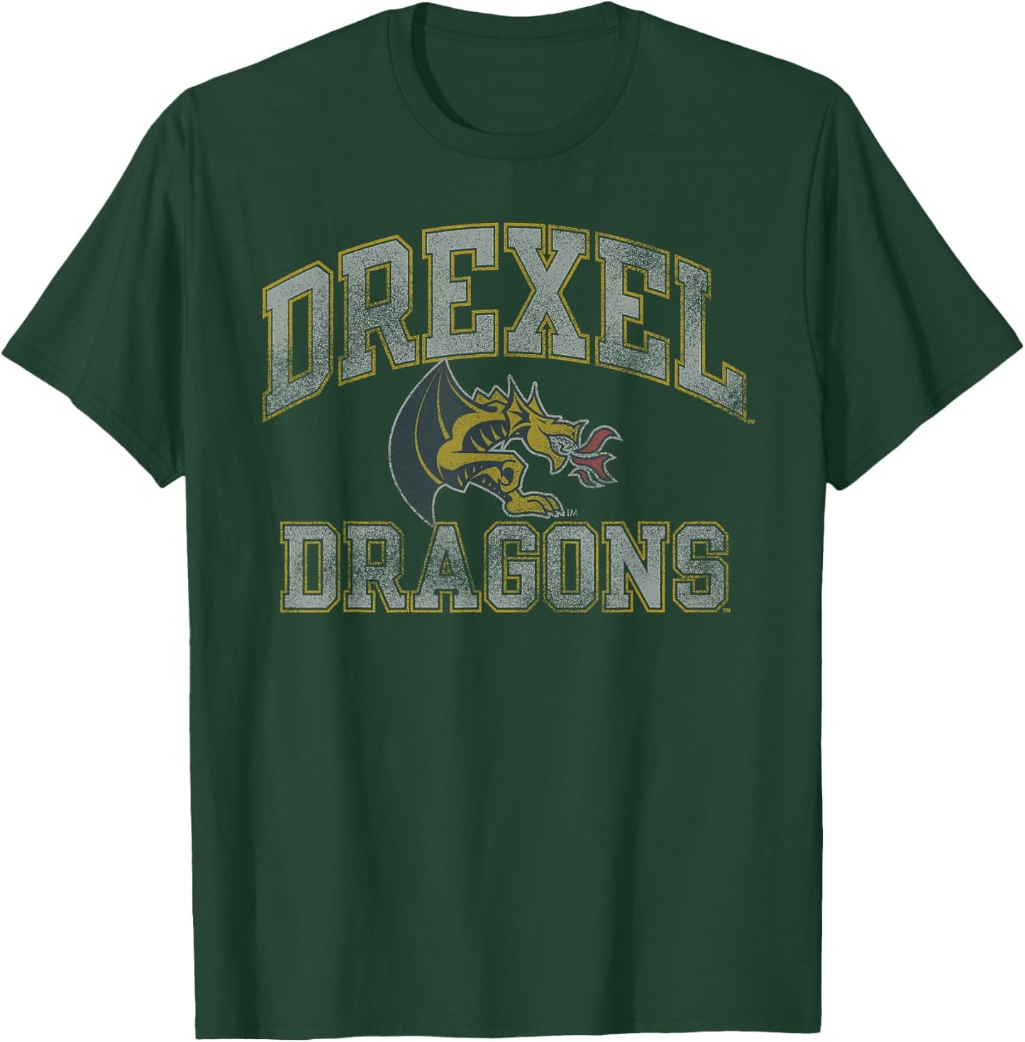 Drexel Dragons Vintage Worn Navy Officially Licensed T-Shirt - T-Shirt | Forest