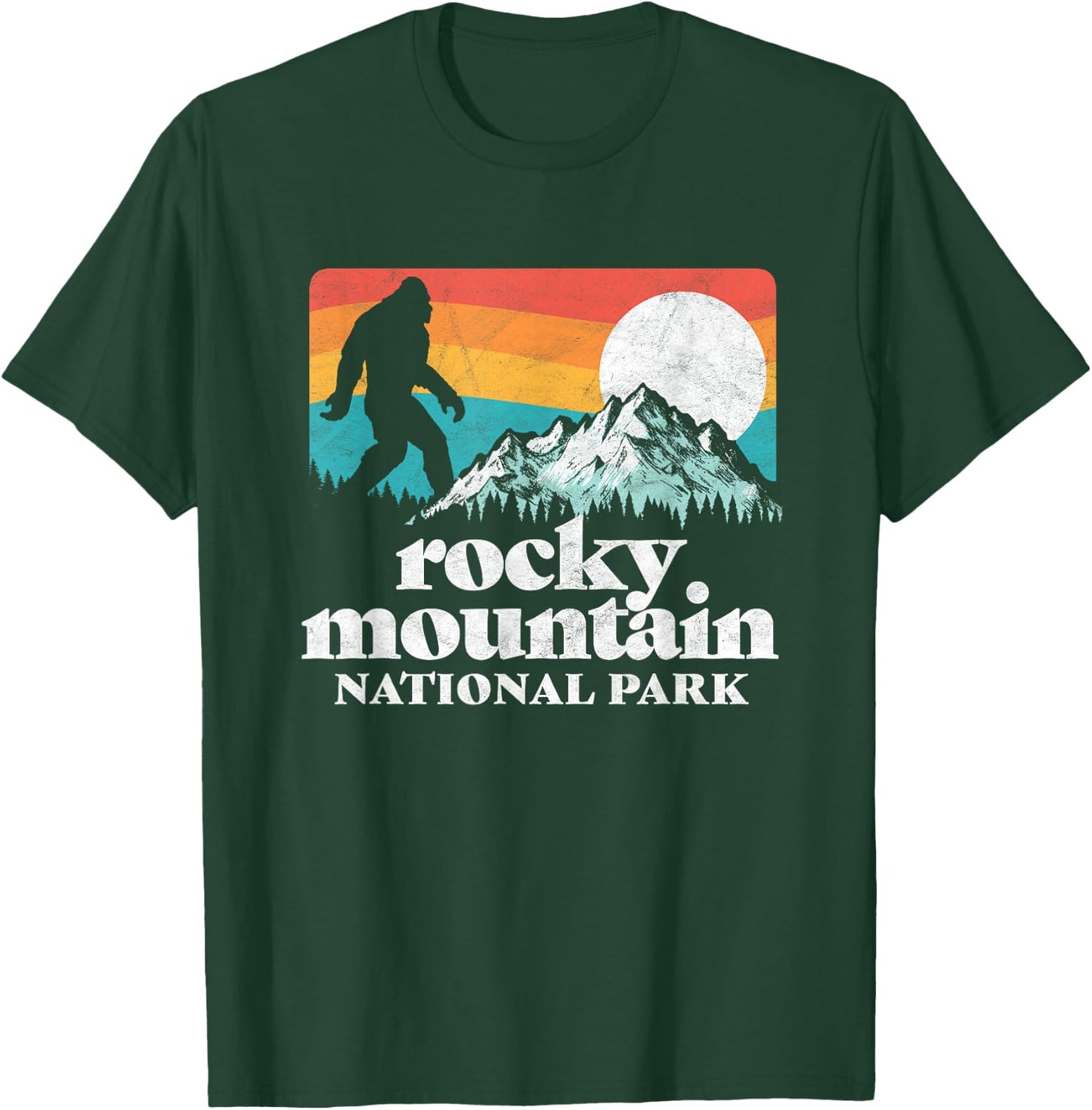 Rocky Mountain National Park Bigfoot Mountains Graphic T-Shirt - T-Shirt | Forest