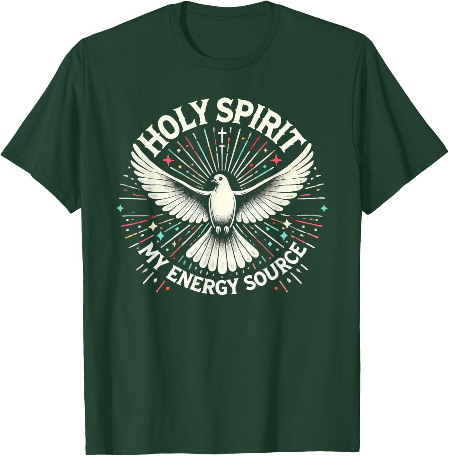 Holy Spirit I Love Jesus Christ Catholic Christian Faith T-Shirt - T-Shirt | Forest