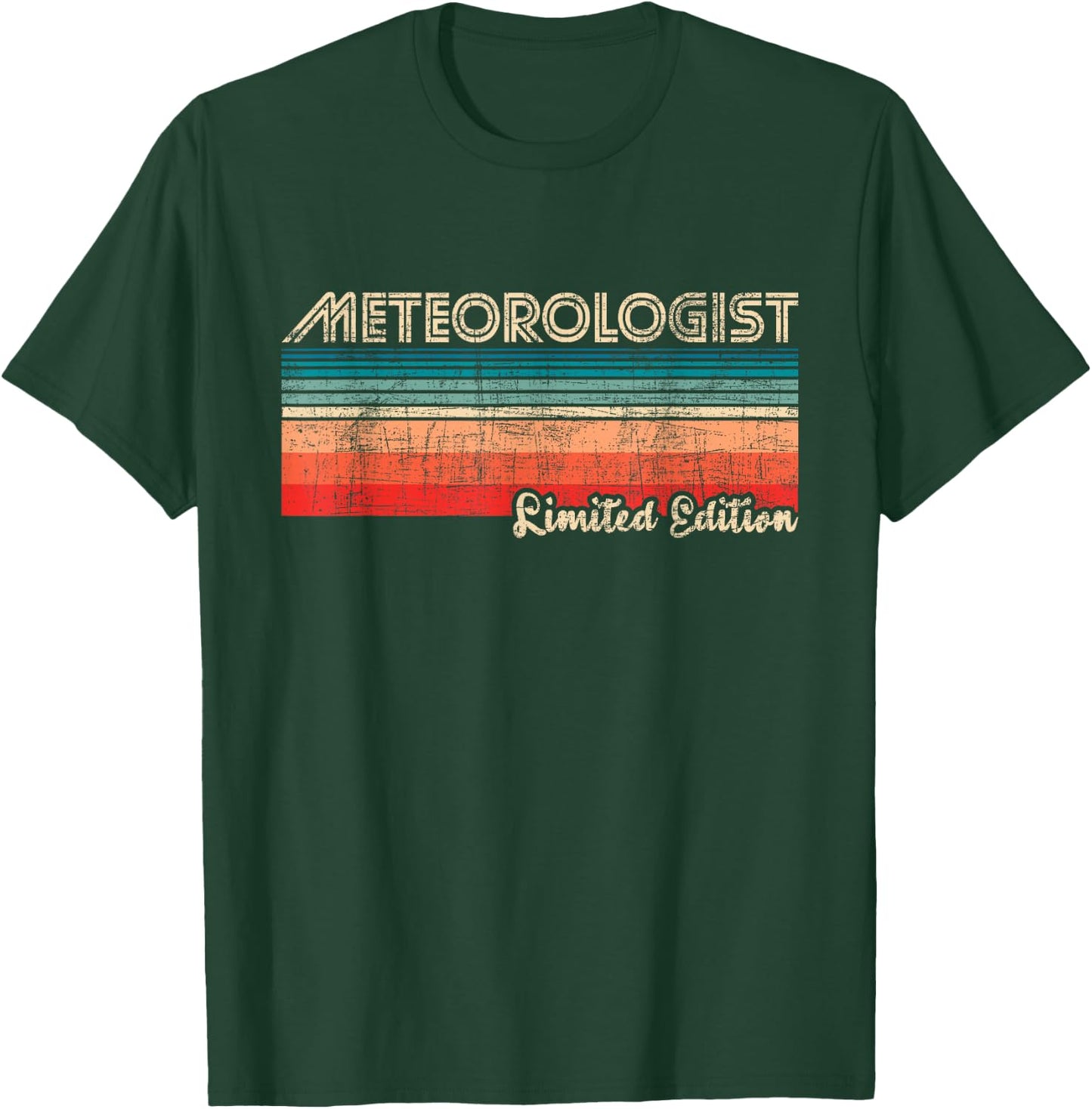 Meteorologist Limited Edition - Retro Weather Meteorology T-Shirt - T-Shirt | Forest