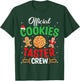 Christmas Official Cookie Taster Crew Team Gingerbread Xmas T-Shirt - T-Shirt | Forest