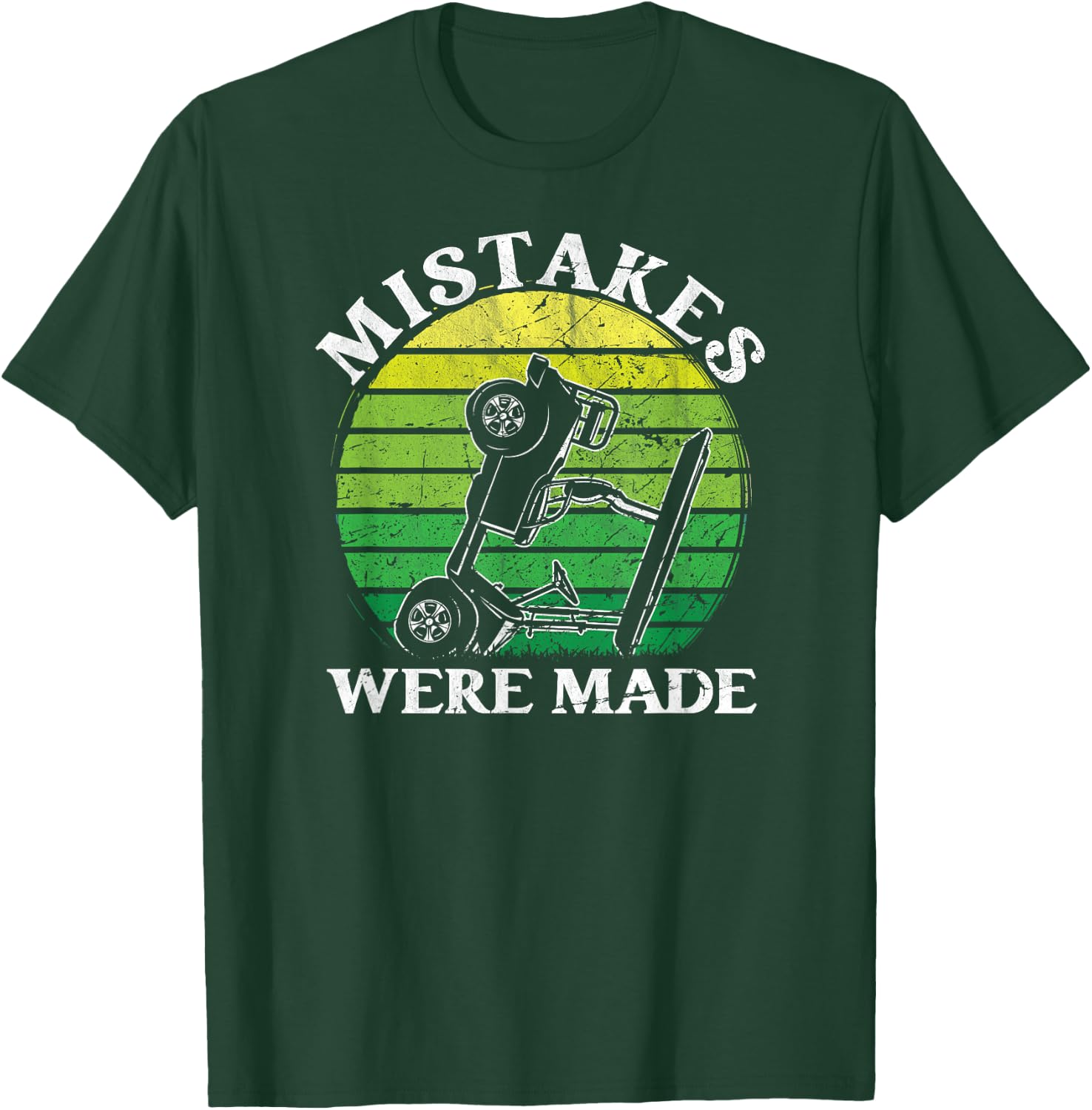 Mistakes were made funny golfcart golfing dad men T-Shirt - T-Shirt | Forest
