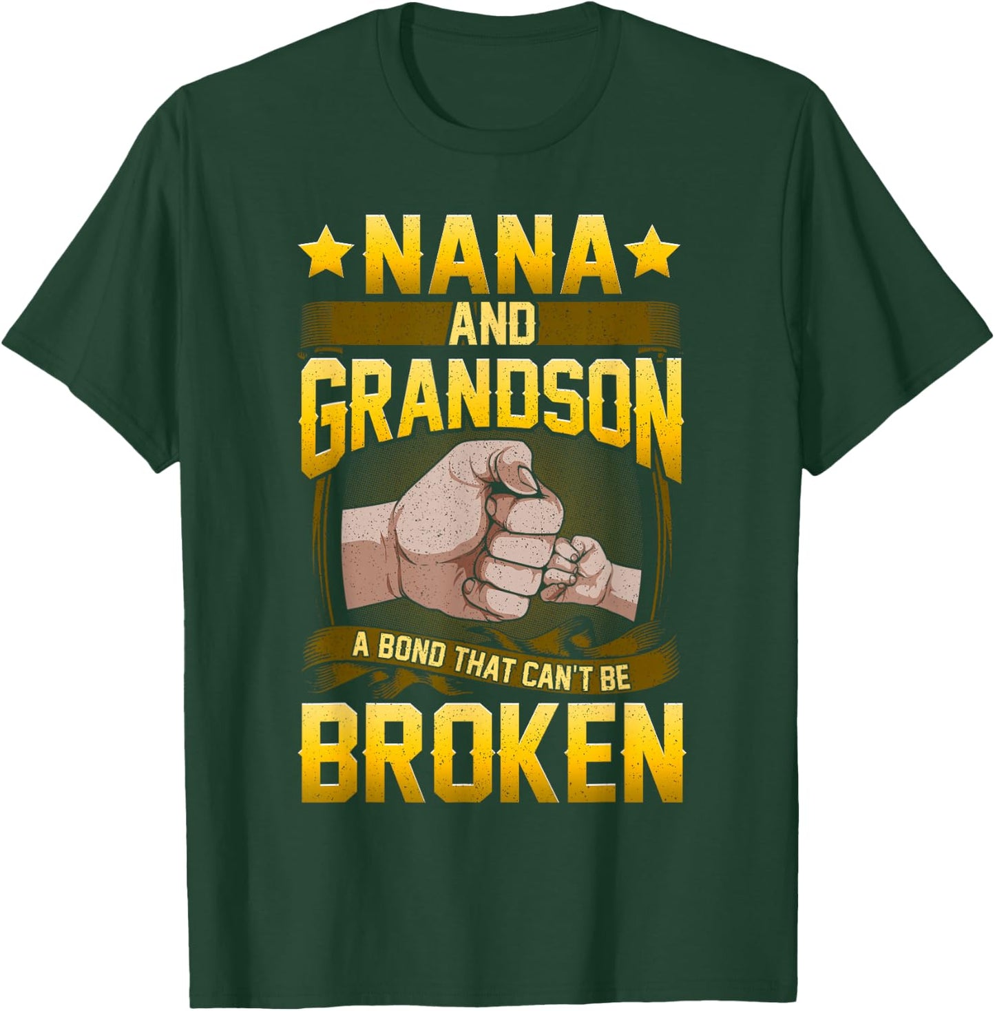 Nana And Grandson A Bond That Can't Be Broken Shirt Gift T-Shirt - T-Shirt | Forest