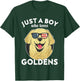 Just a Boy - Golden Retriever and Kids T-Shirt - T-Shirt | Forest