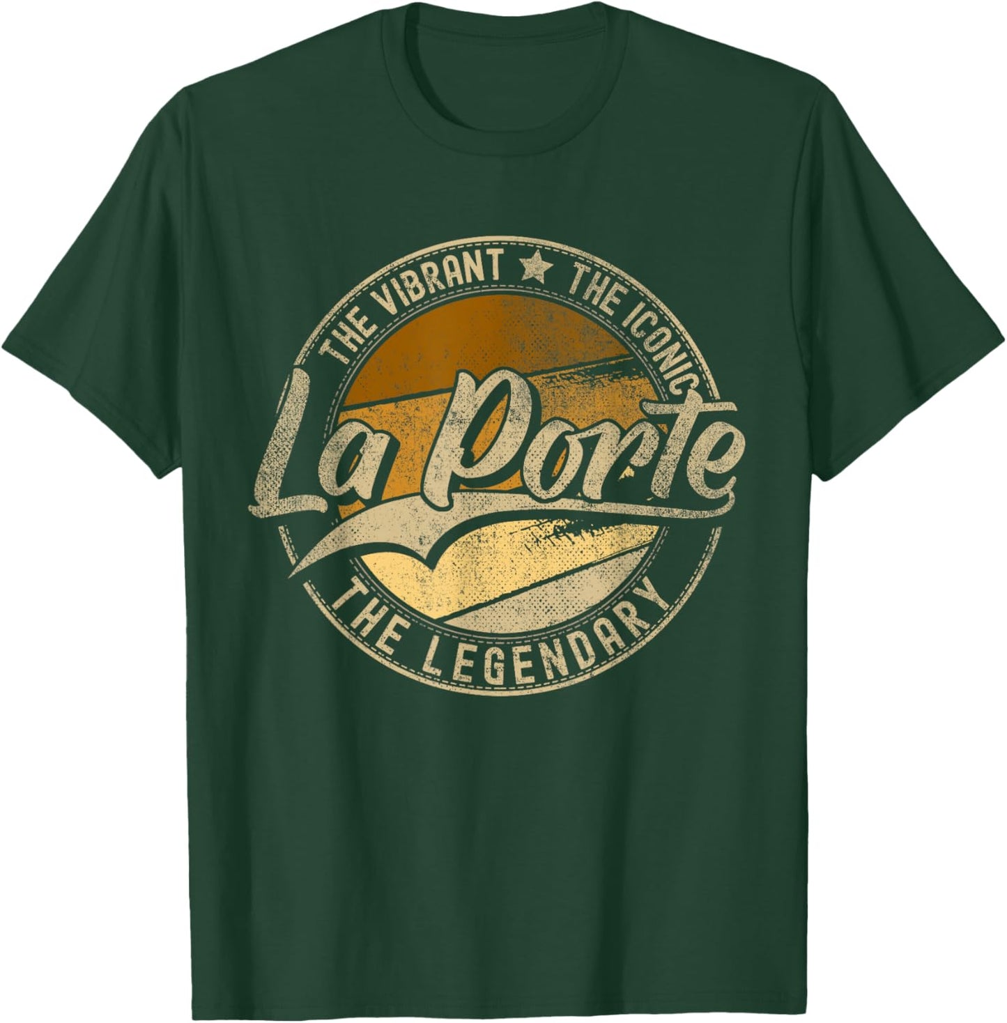 La Porte TX | Texas | Vintage Distressed T-Shirt - T-Shirt | Forest