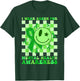 Retro Groovy Green I Wear Green Mental Health Awareness T-Shirt - T-Shirt | Forest