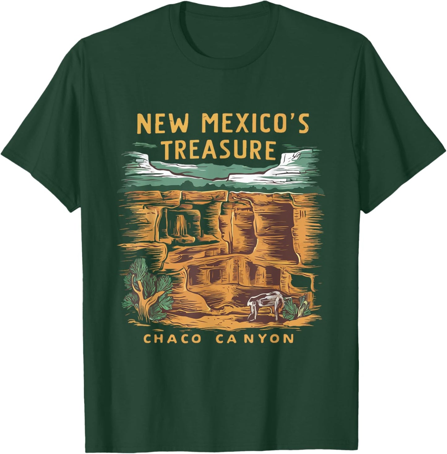 New Mexico Treasure Chaco Canyon National Park T-Shirt - T-Shirt | Forest