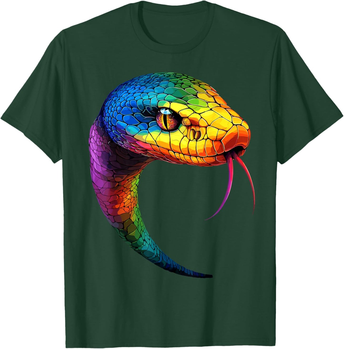 Schlange Python Kobra Mamba Klapperschlange Süße Schlangen T-Shirt - T-Shirt | Forest