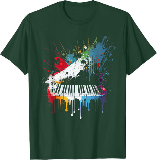 Piano design piano Gift pianist T-Shirt - T-Shirt | Forest