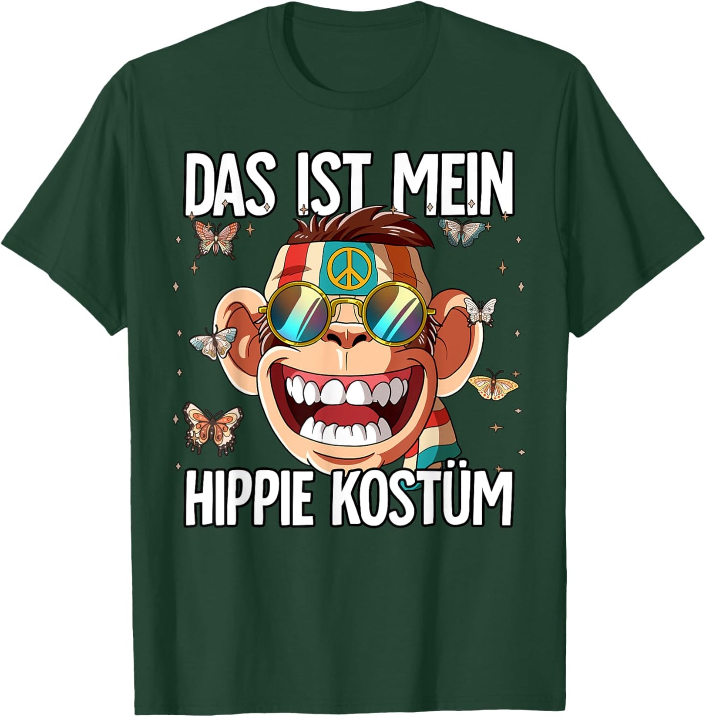 Das Ist Mein Hippie Kostüm 60er 70er Jahre Kostüm T-Shirt - T-Shirt | Forest