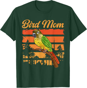 Green Cheeked Conure Parrot Bird Mom T-Shirt - T-Shirt | Forest