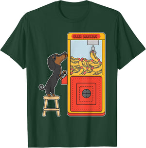 Dachshund Claw Crane Game Funny Wiener Dog T-Shirt - T-Shirt | Forest