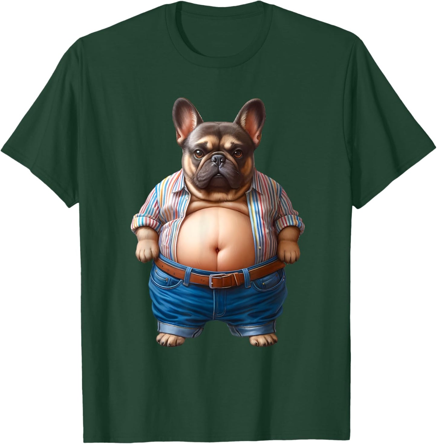 Hilarious Chunky French Bulldog for Fat Dog Lovers T-Shirt - T-Shirt | Forest