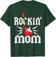 Mom Rockin One Birthday Family Matching Rock Guitar T-Shirt - T-Shirt | Forest