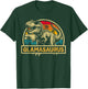 Glamasaurus T Rex Dinosaur Glam a Saurus Family Matching T-Shirt - T-Shirt | Forest