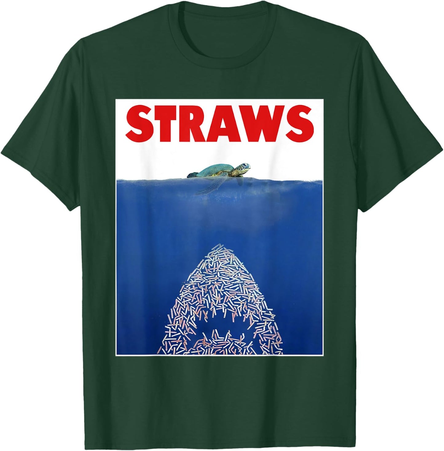 Save The Sea Turtles Conservation Gift Shirt Anti Straws T-Shirt - T-Shirt | Forest