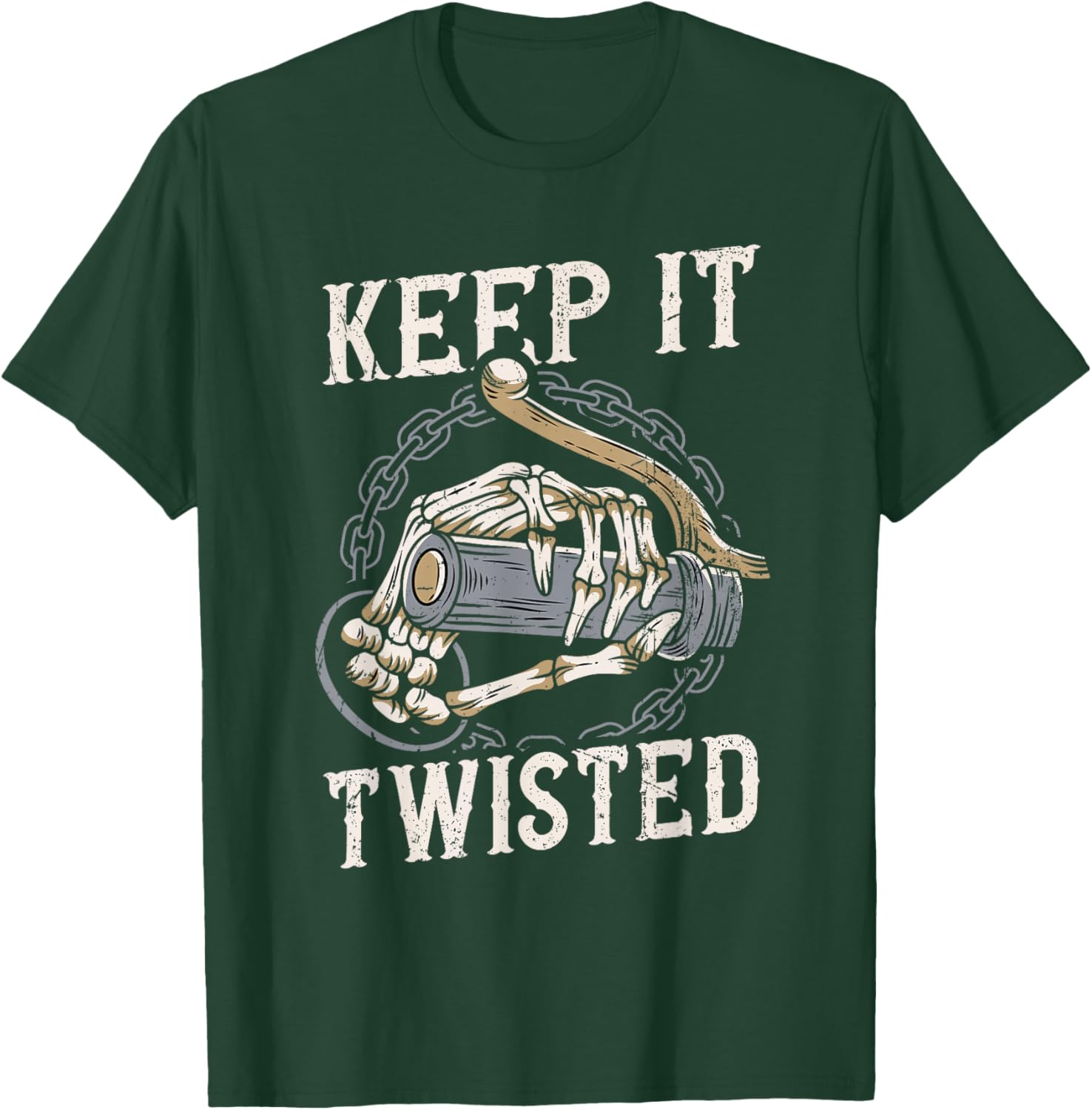 Keep It Twisted - Vintage Motorcycle T-Shirt - T-Shirt | Forest
