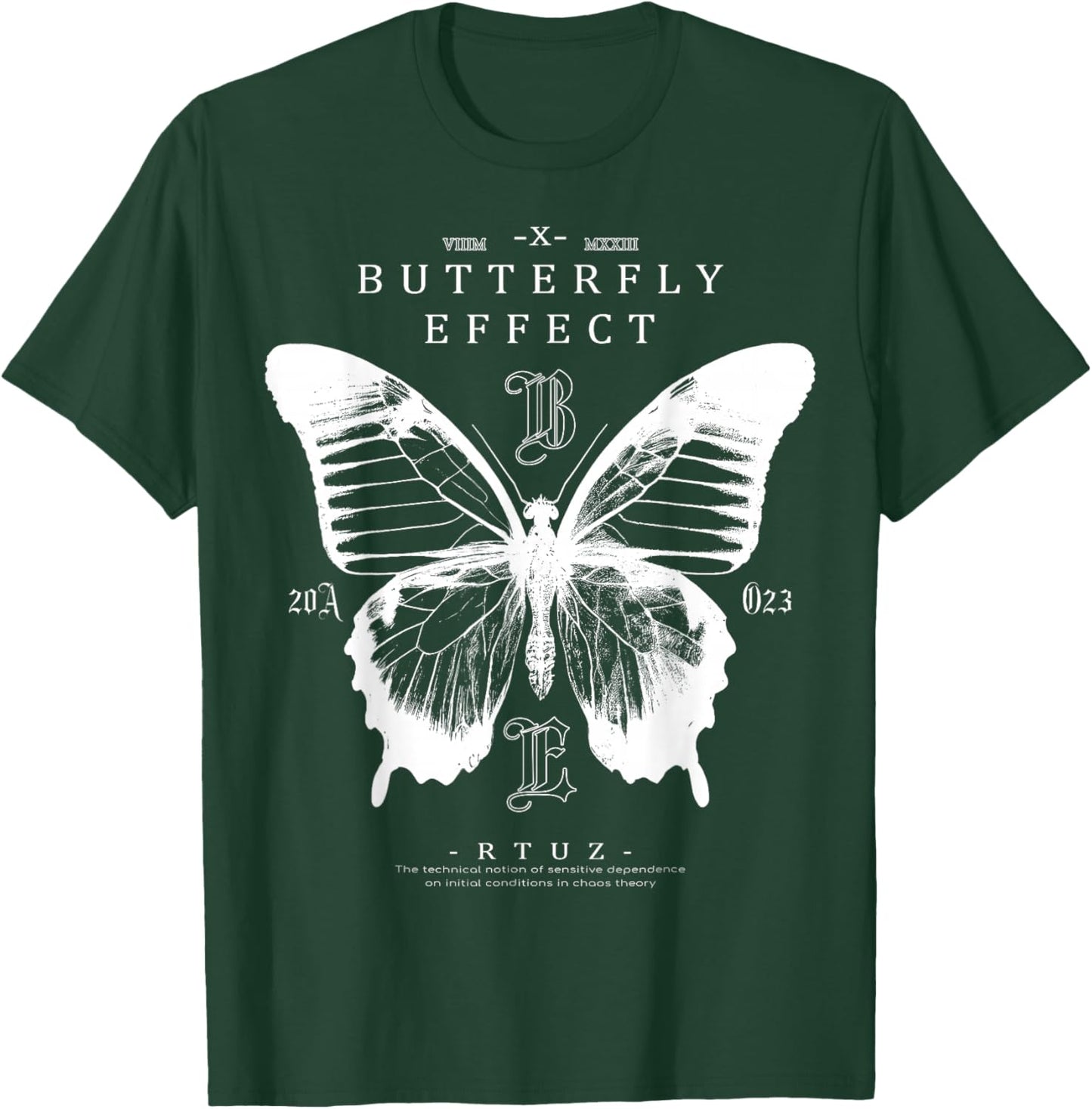 Hip Hop Y2K Hipster Streetwear Motte Butterfly Schmetterling T-Shirt - T-Shirt | Forest