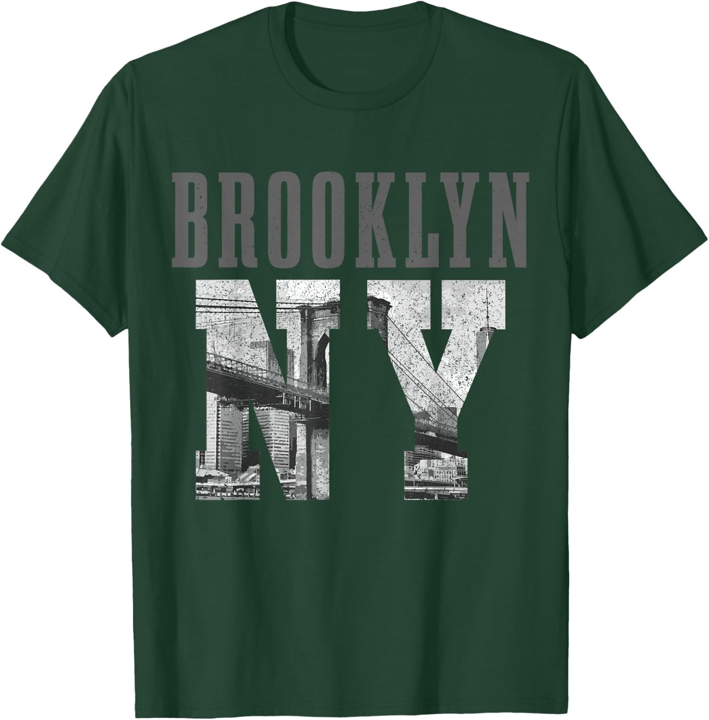 Brooklyn NY NYC New York City Vintage USA America T-Shirt - T-Shirt | Forest
