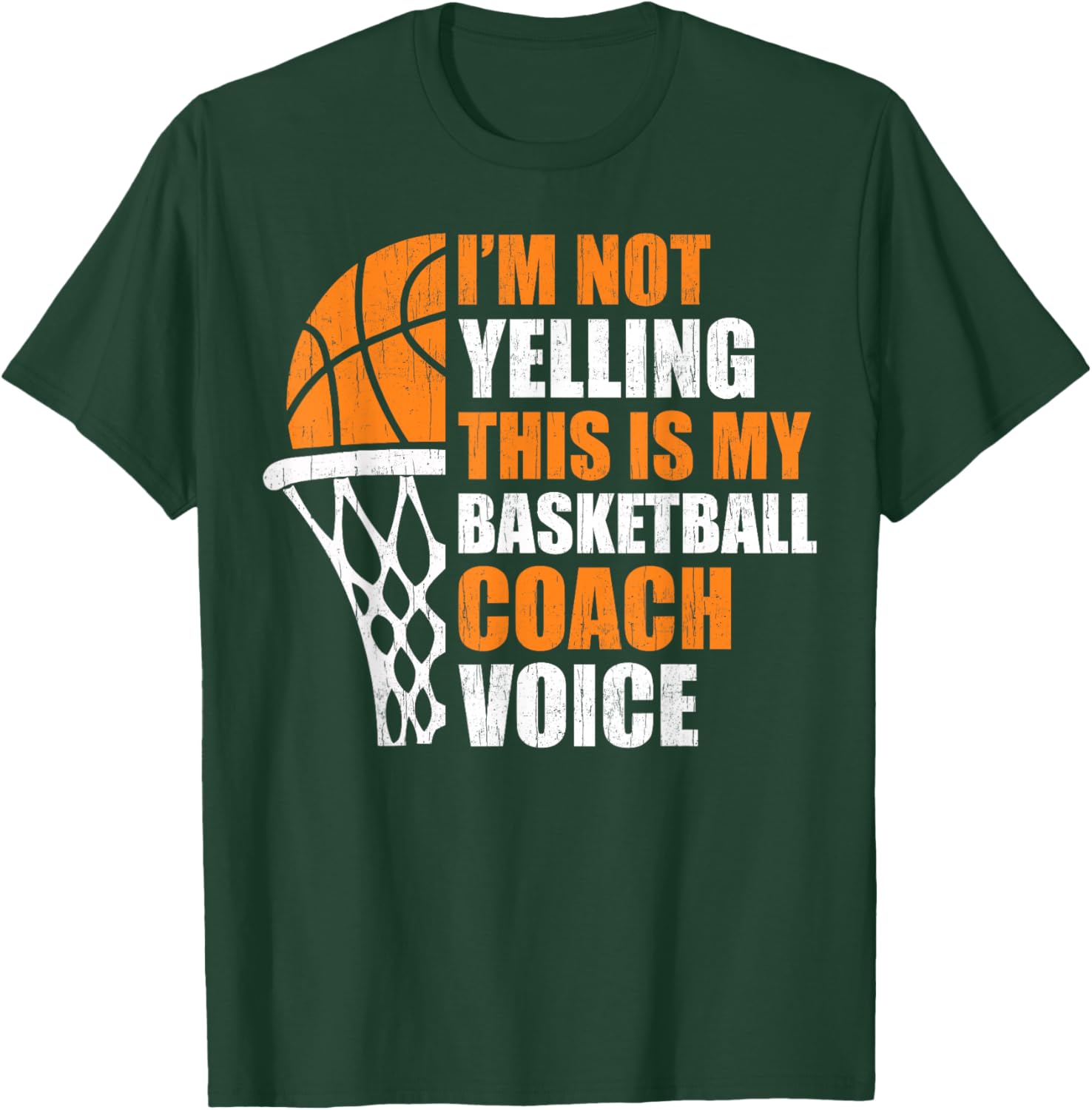 Funny Basketball Not Yelling This Is My Basketball Coach Dad T-Shirt - T-Shirt | Forest