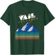 Vail Colorado - USA Ski Resort 1980s Retro Collection T-Shirt - T-Shirt | Forest