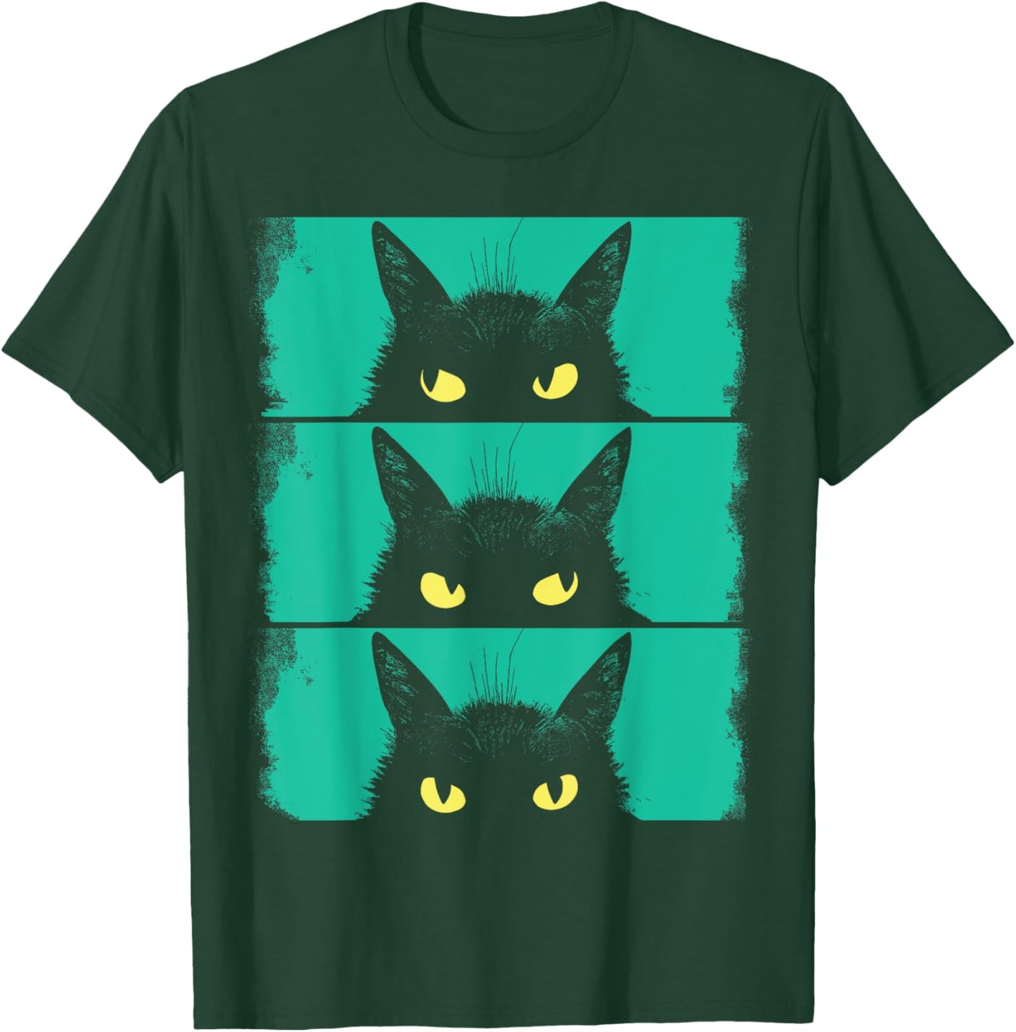 Cat Lover, Grumpy Black Kitten, Cat Mom, Cat Dad T-Shirt - T-Shirt | Forest
