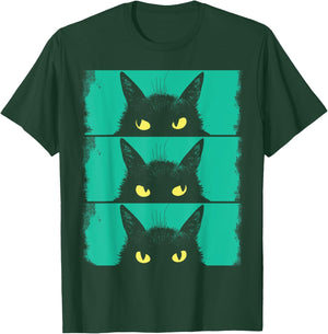 Cat Lover, Grumpy Black Kitten, Cat Mom, Cat Dad T-Shirt - T-Shirt | Forest