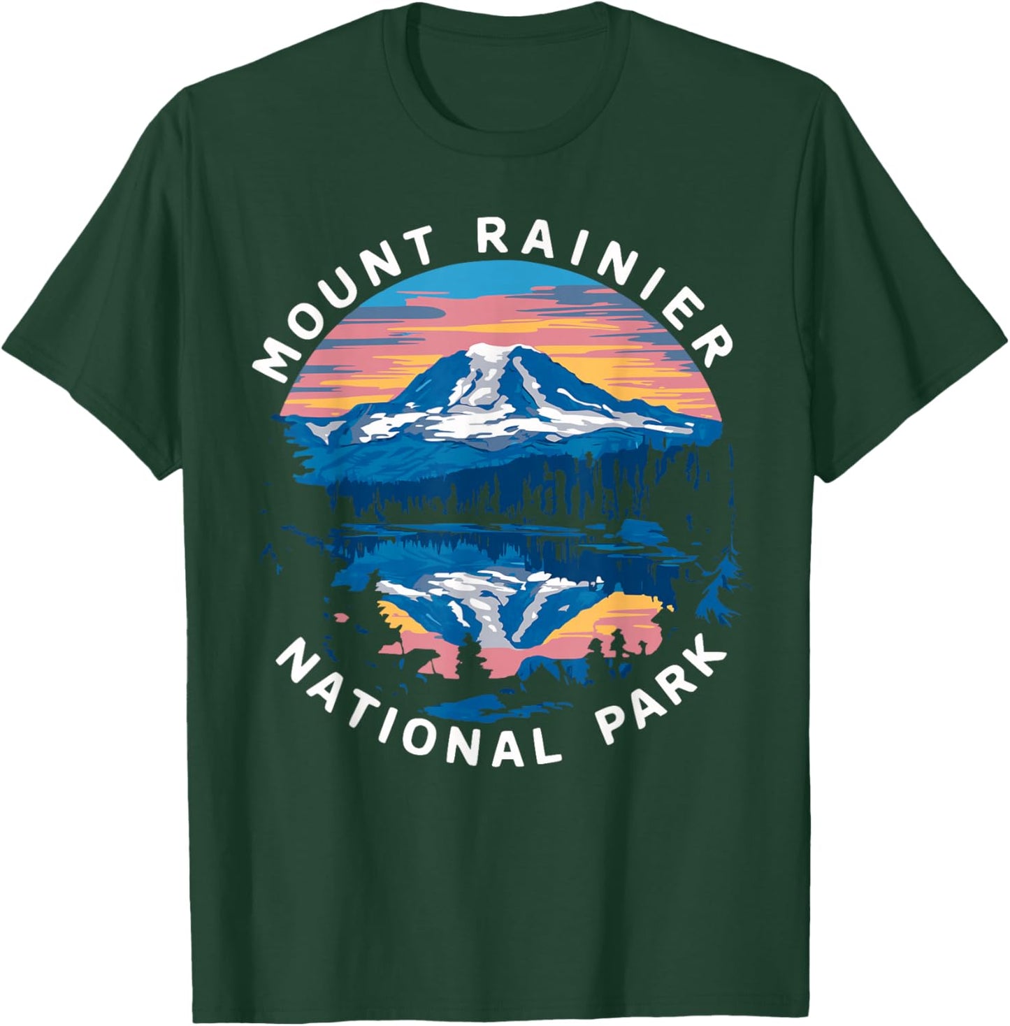 Mount Rainier Hiking Road Trip Seattle T-Shirt - T-Shirt | Forest