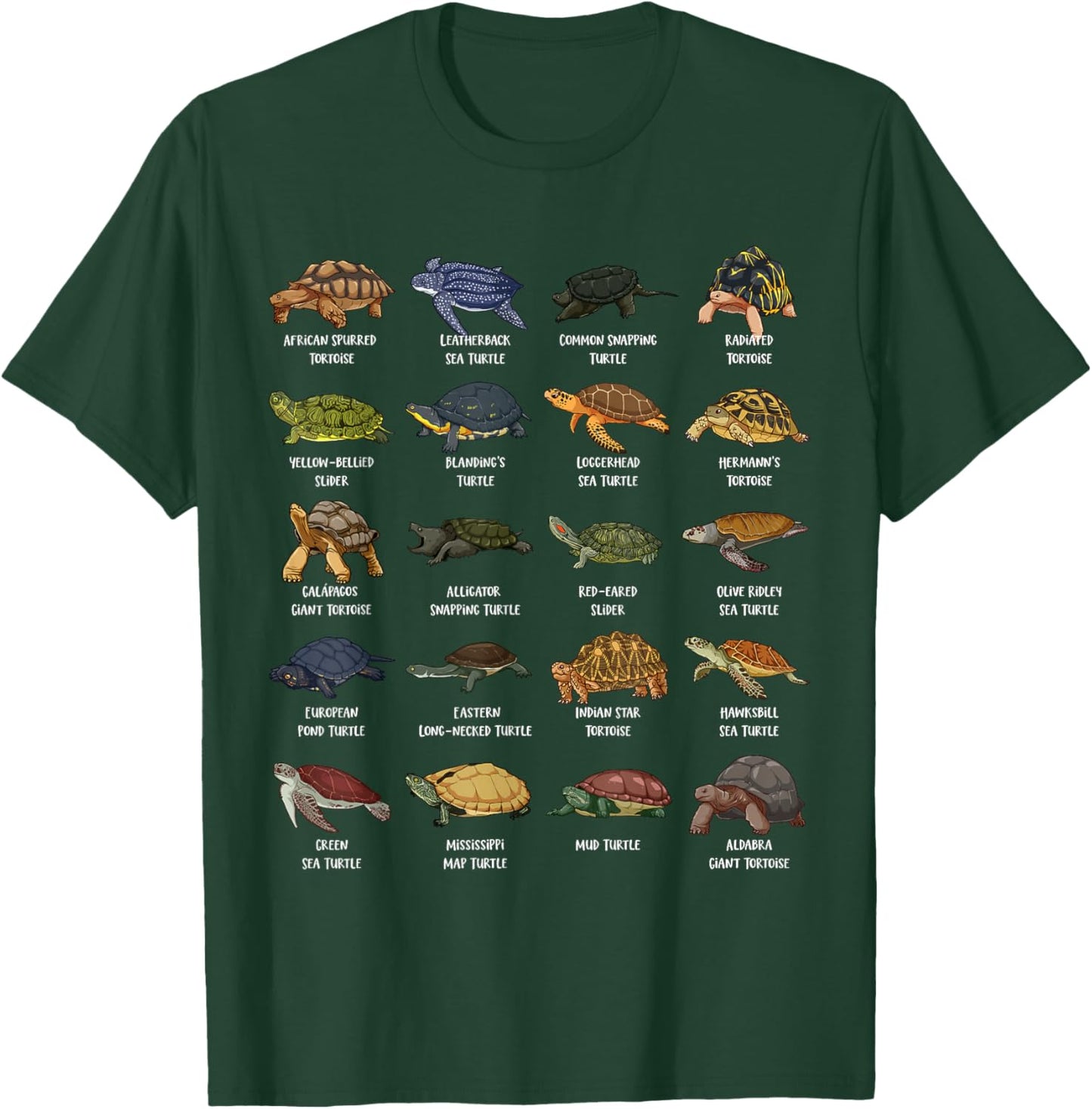 Many different turtles T-Shirt - T-Shirt | Forest