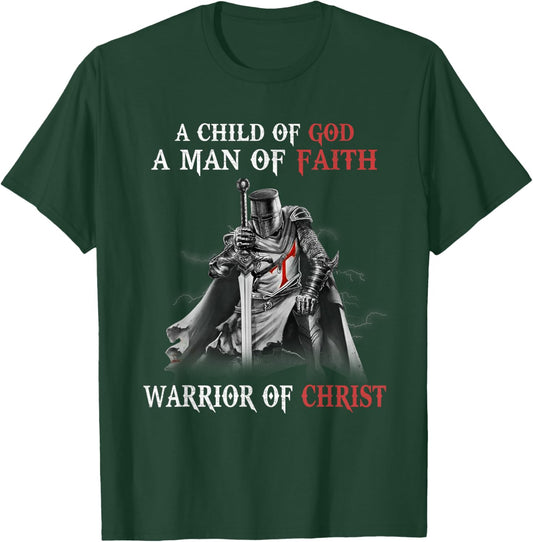 Knight Templar Faith A Warrior Of Christ T-Shirt - T-Shirt | Forest