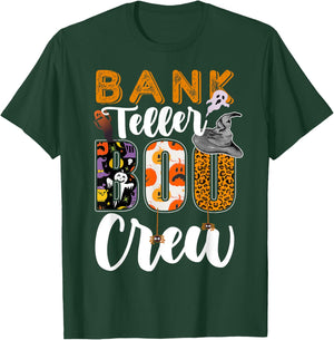 Bank Teller Boo Crew Halloween Matching Banker T-Shirt - T-Shirt | Forest