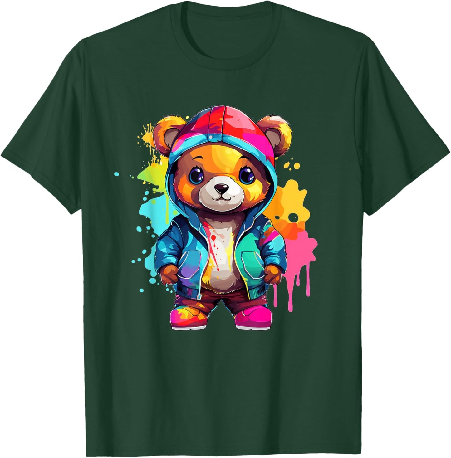 Colorful Teddy Bear T-Shirt - T-Shirt | Forest